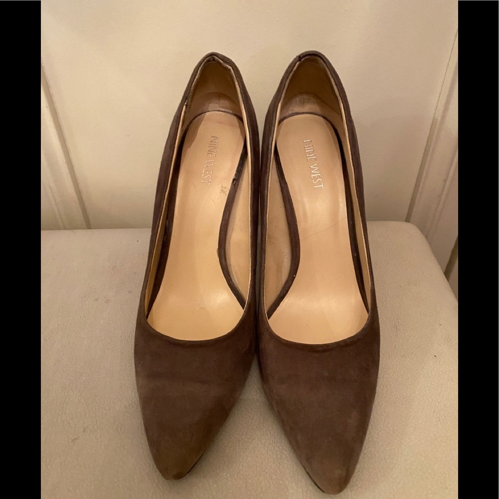 Nine West shade gray heels